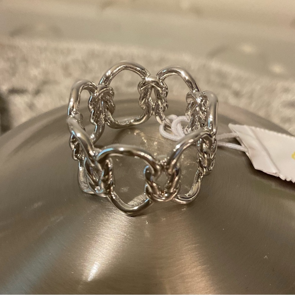 Kendra Scott Silver Leaf Ring